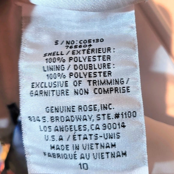 10Y Jona Michelle Flowers design dress - Picture 5 of 10